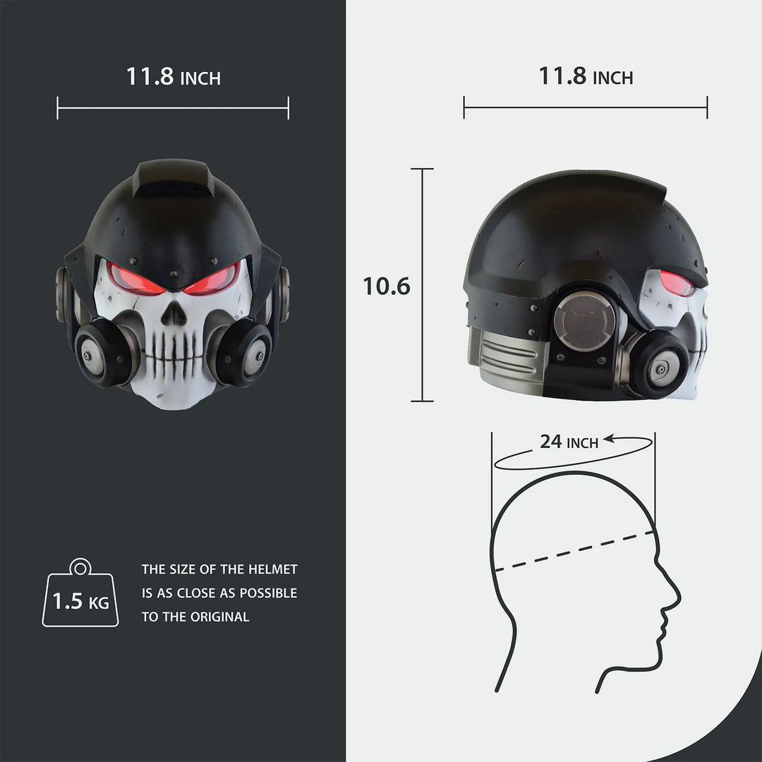 Space Marine Black Templar Mk X Vanguard Helmet