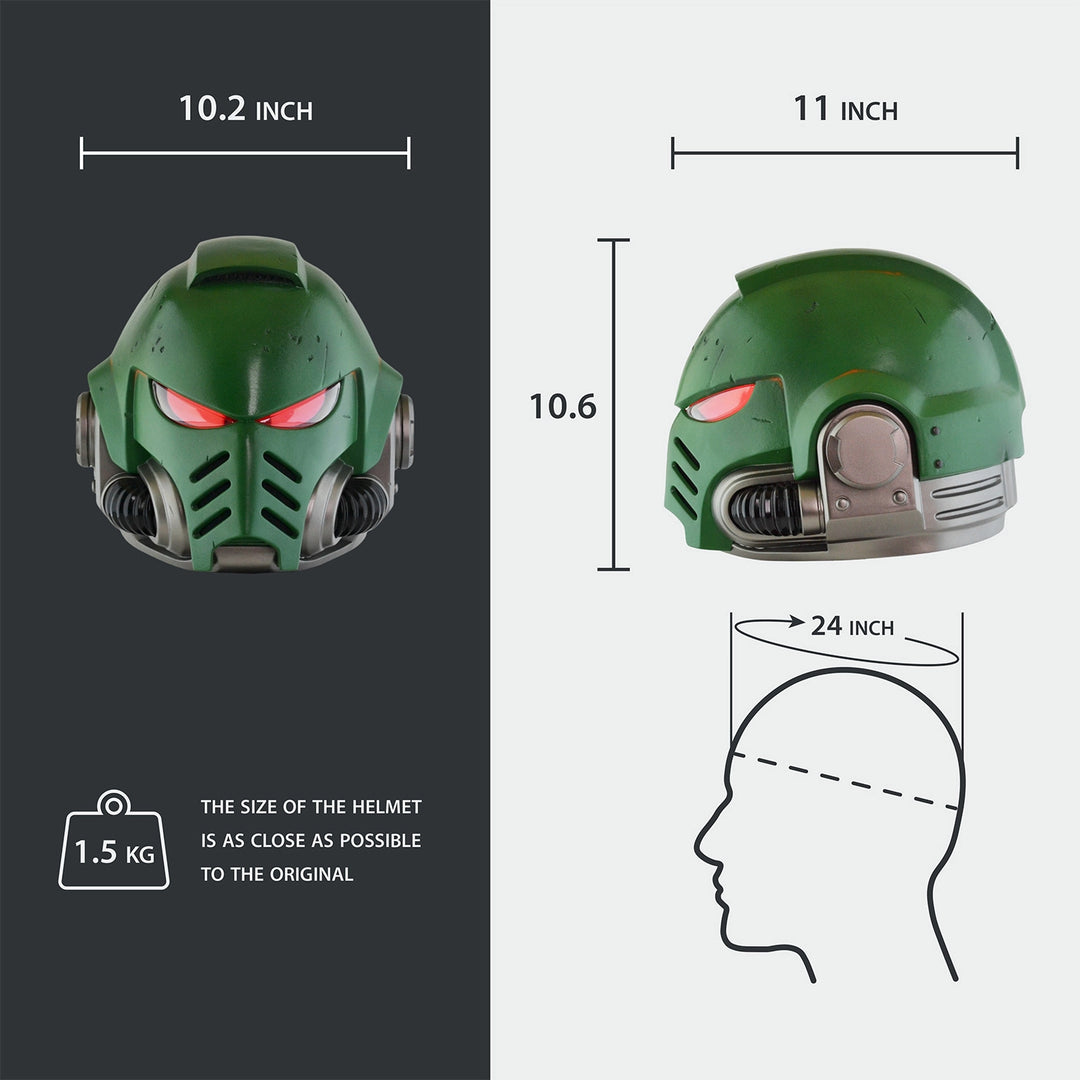 Space Marine Salamanders Mk X Tactical Helmet