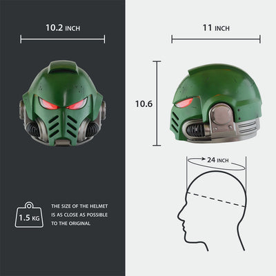 Space Marine Salamanders Mk X Tactical Helmet