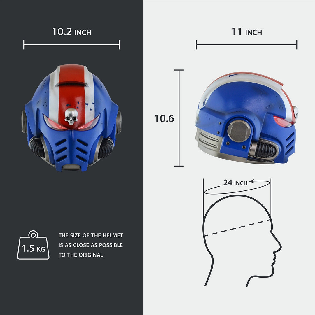 Lieutenant Titus Space Marine Tactical Mk X Helmet