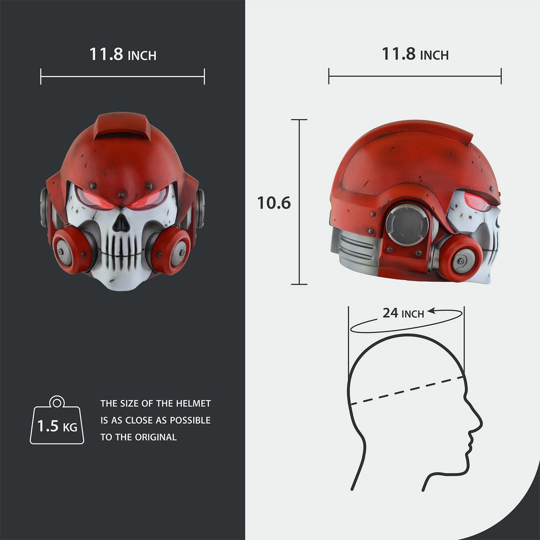 Space Marine Blood Angel Mk X Vanguard Helmet