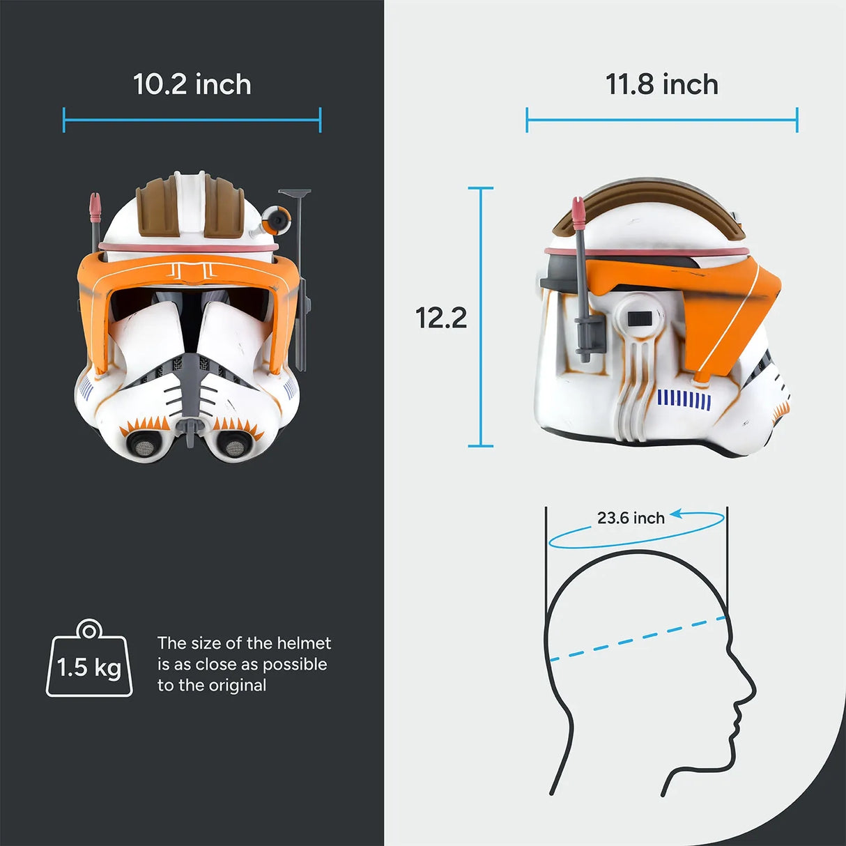Commander Cody - Weathered Helmet