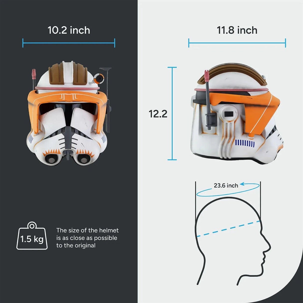 Commander Cody - Weathered Helmet