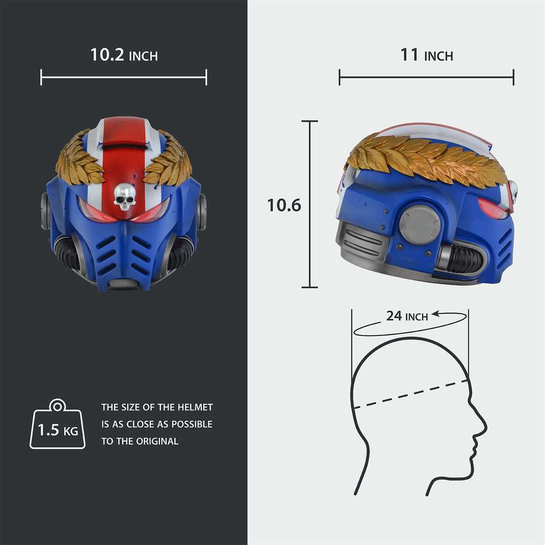 Space Marine Mk X Tactical Helmet with Laurels of Victory