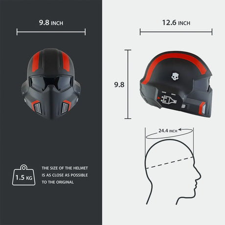 Helldivers 2 B-01 Tactical - Red Helmet