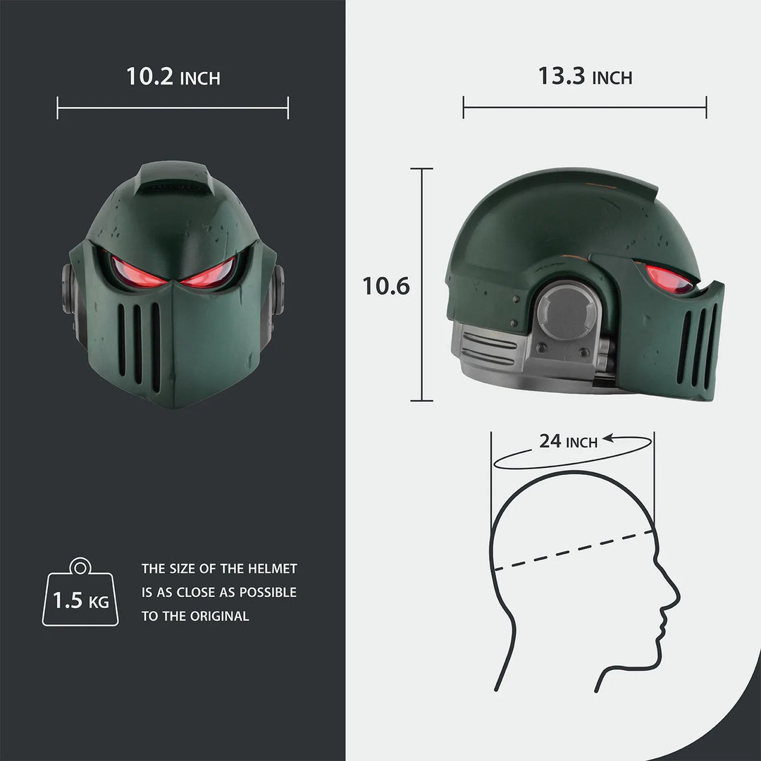 Space Marine Dark Angel MK X Bulwark Helmet