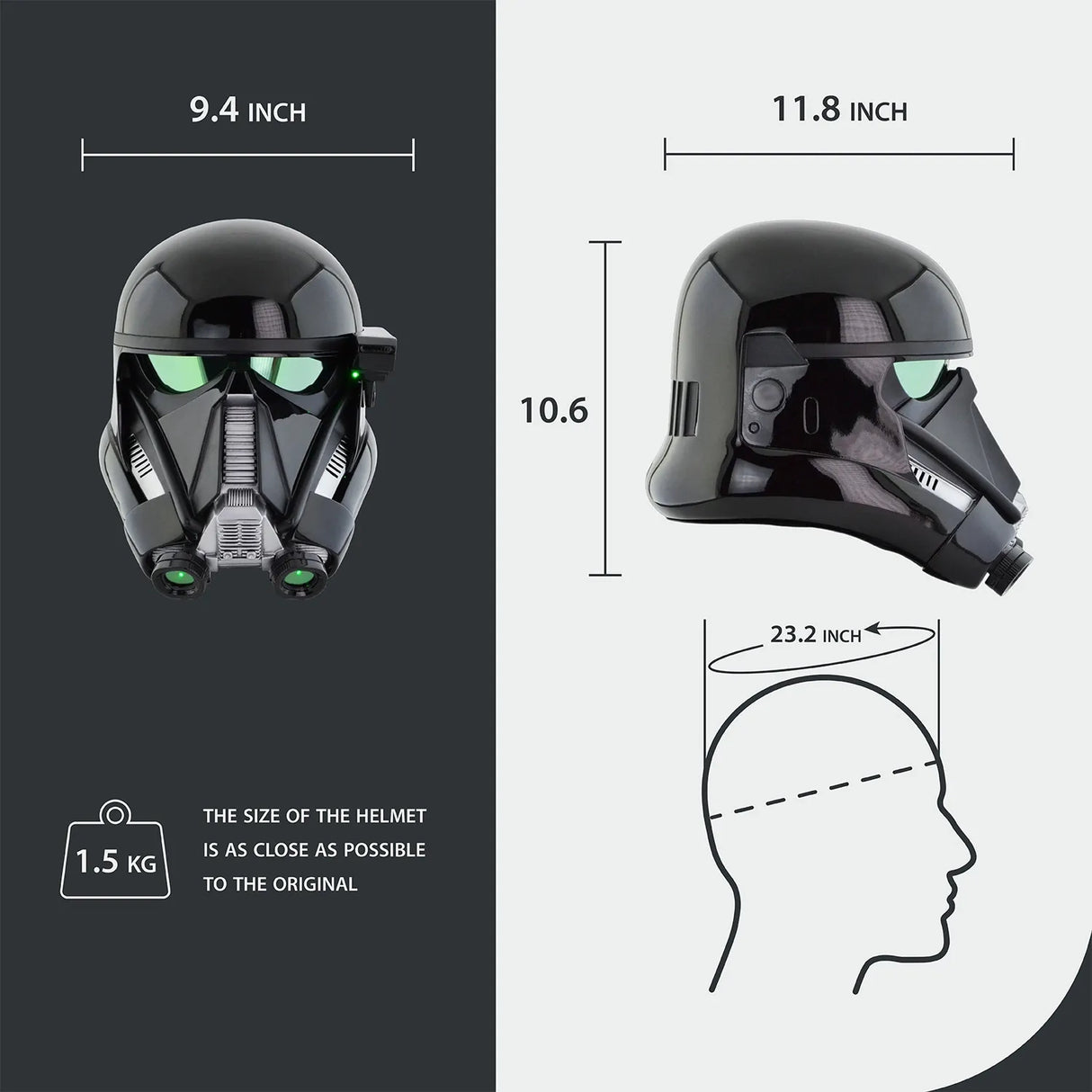 Death Trooper Helmet with LED