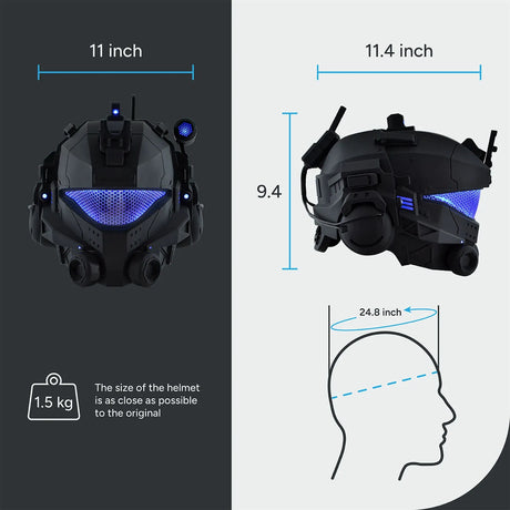 Titanfall 2 Pulse Blade Pilot Helmet - Total Black