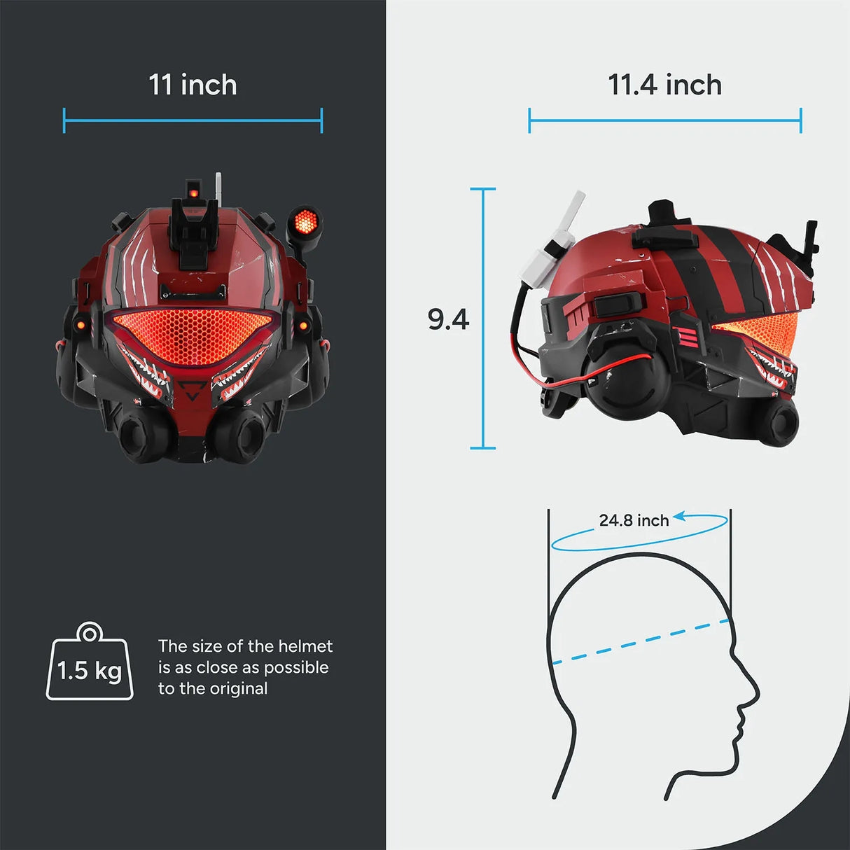 Titanfall 2 Pulse Blade Pilot Helmet - Shark Red