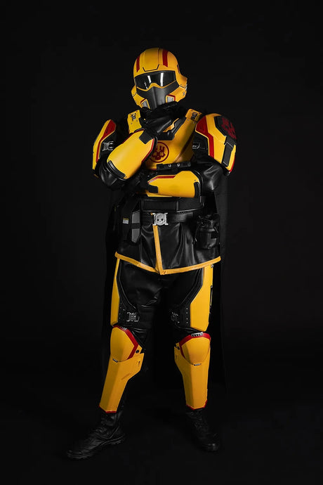 Helldivers 2 Chaosdiver Gold Eagle Cosplay Costume