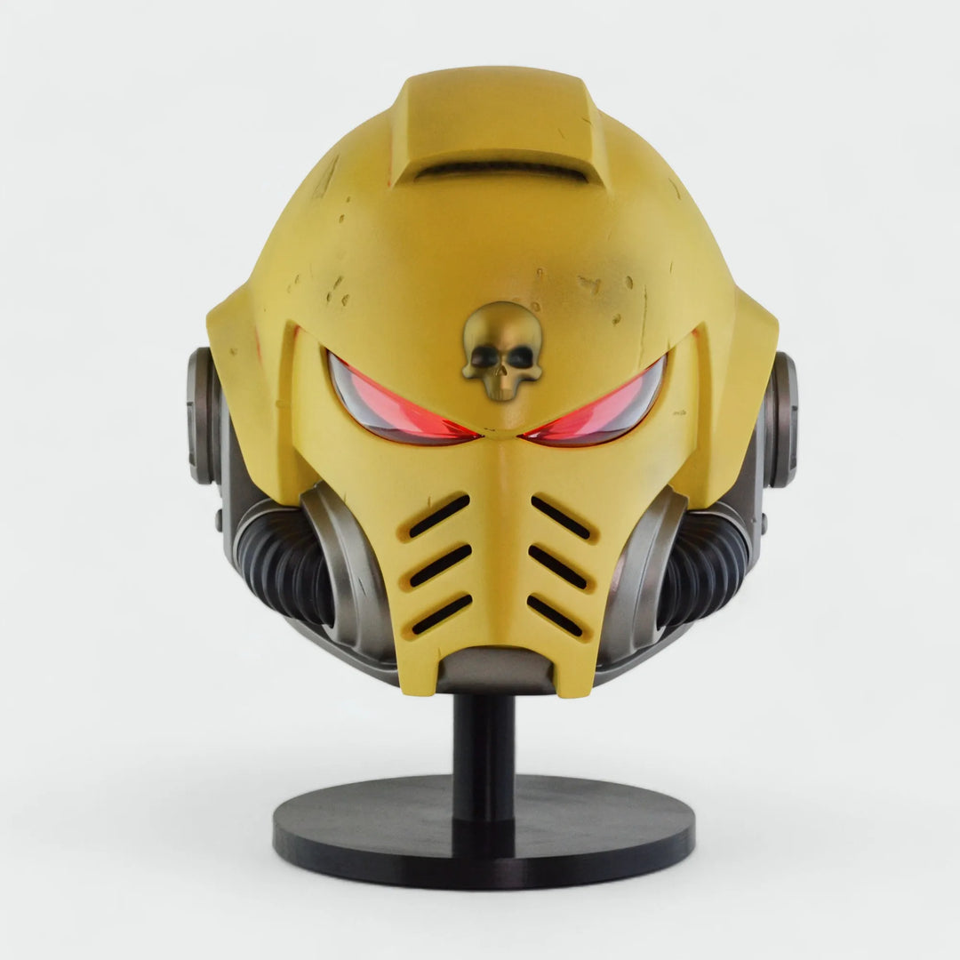 Space Marine Imperial Fists Mk X Tactical Helmet