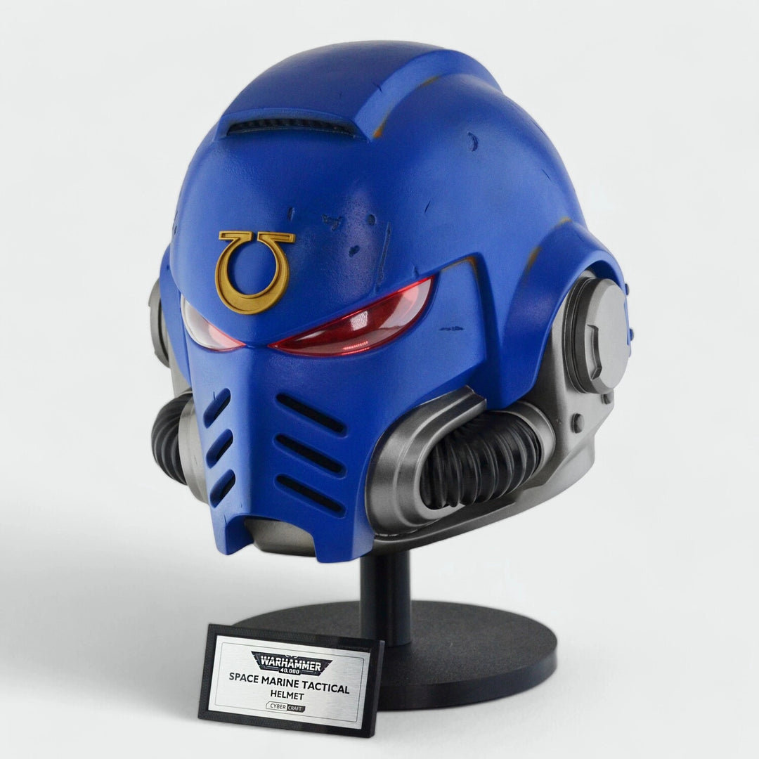 Space Marine Ultramarines Mk X Tactical Helmet