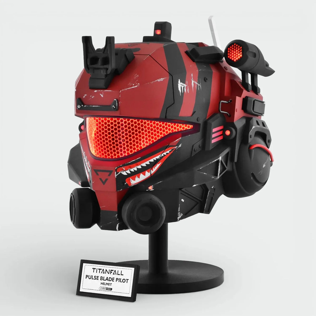 Titanfall 2 Pulse Blade Pilot Shark Red Helmet Replica – Cyber Craft