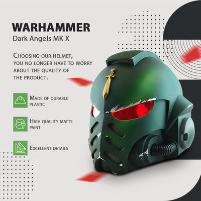 Space Marine Dark Angel MK X Helmet from Warhammer 40k