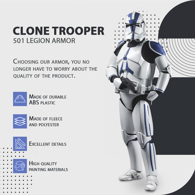 Clone Trooper Armor Set 501 Legion Clean