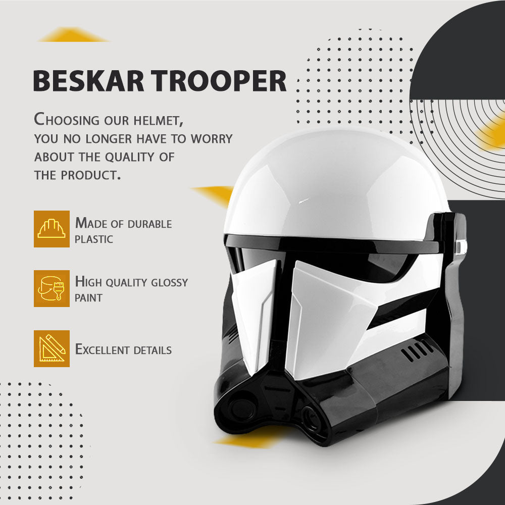 Beskar Stormtrooper Helmet / Cosplay Helmet / Mandalorian 3 Season Helmet Cyber Craft