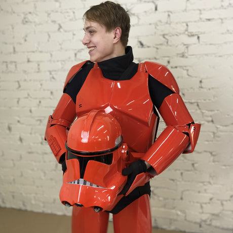 Red Clone Trooper Cosplay Armor Costume