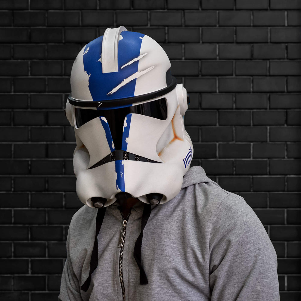 501 Legion Clone Trooper Phase 2 Weathered Helmet from Star Wars / Cosplay Helmet / Clone Wars / Star Wars Helmet Cyber Craft