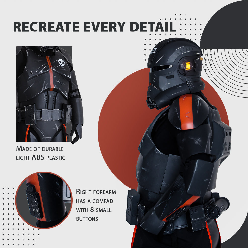 Echo Bad Batch Clone Trooper Cosplay Armor Costume
