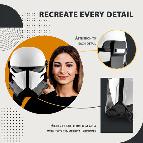 Beskar Stormtrooper Helmet / Cosplay Helmet / Mandalorian 3 Season Helmet Cyber Craft