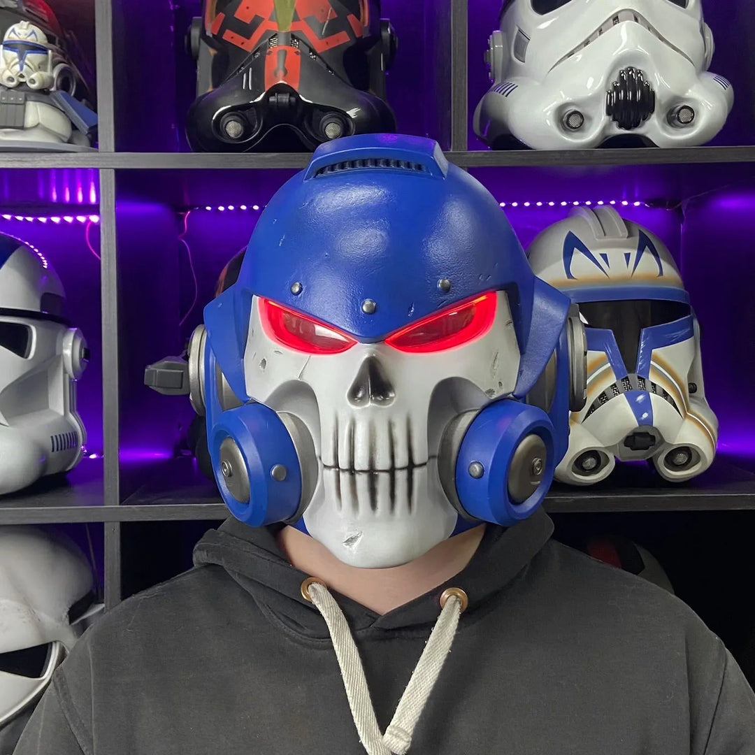 Space Marine Ultramarine Mk X Vanguard Helmet