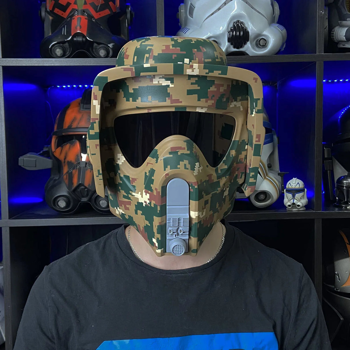 Scout - Custom Pixel  Camo Helmet