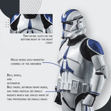 501 Legion Clean Clone Trooper Cosplay Armor Costume