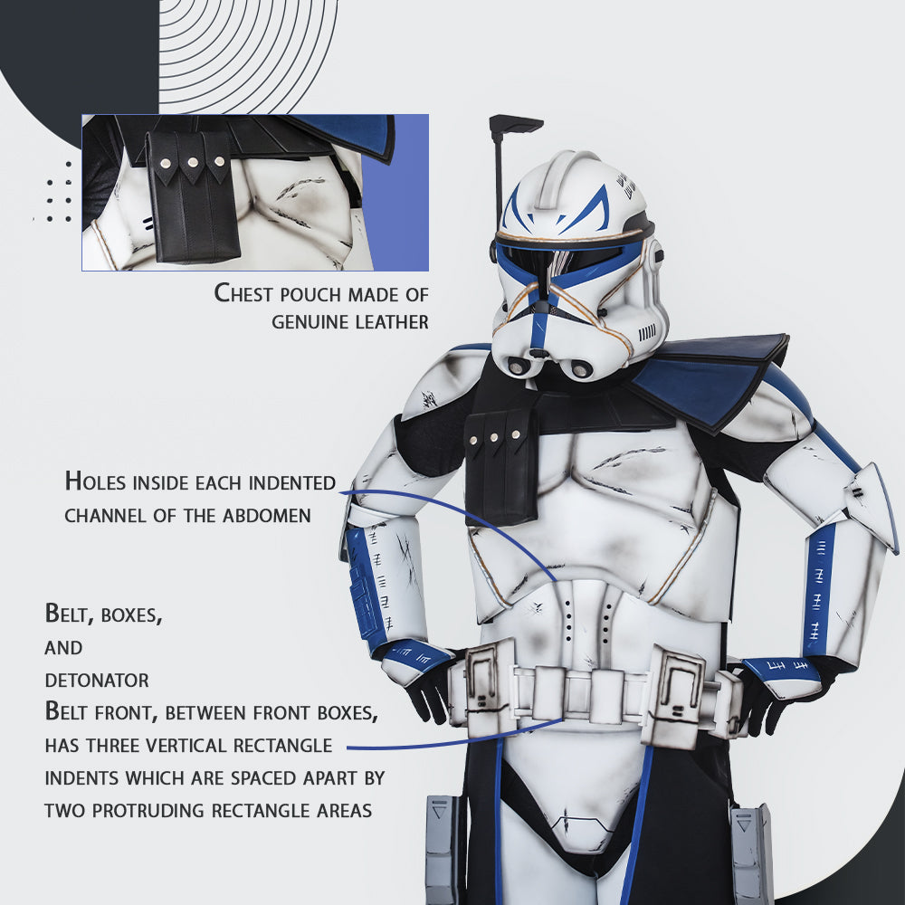 Captain Rex Clone Trooper Cosplay Armor Costume