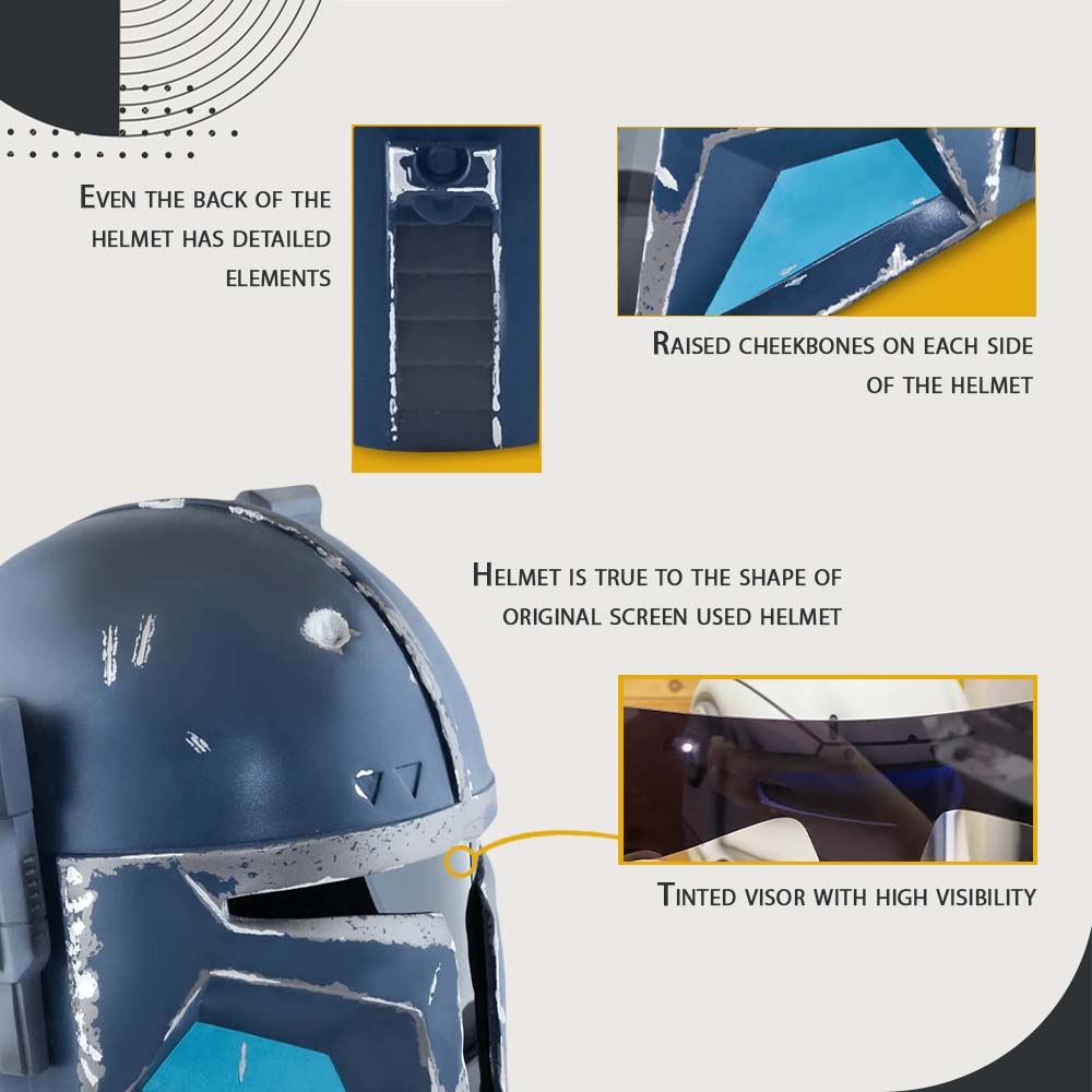 Paz Vizsla Helmet from Star Wars / Cosplay Helmet / The Mandalorian/ Star Wars Helmet Cyber Craft