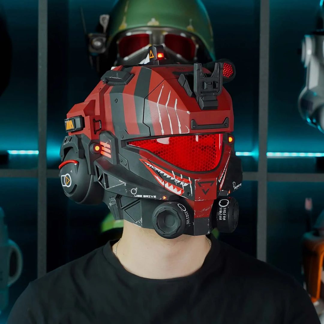 Titanfall 2 Pulse Blade Pilot Helmet - Shark Red Edition | Limited Edition for Gamers and Collectors