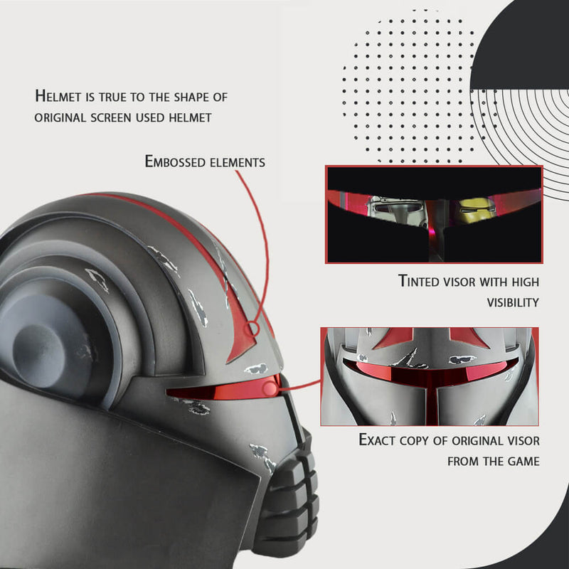 Starkiller Helmet from Star Wars: The Force Unleashed / Buy Star Wars Helmet / Buy Cosplay Helmets / Cyber Craft
