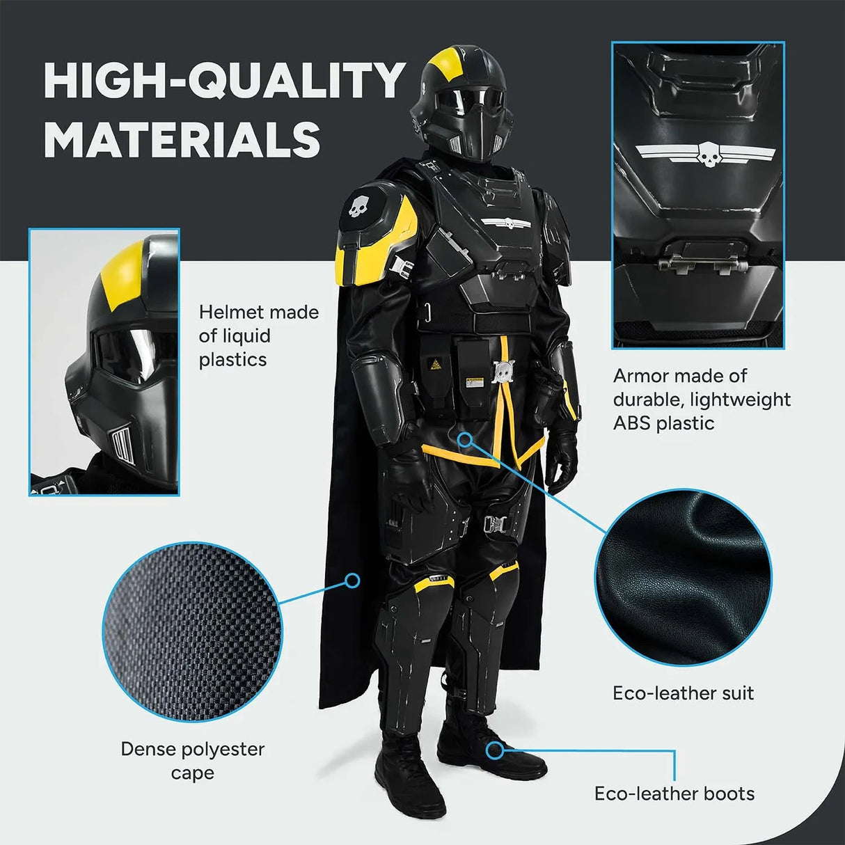 Helldivers B-01 Cosplay Costume - Right Line