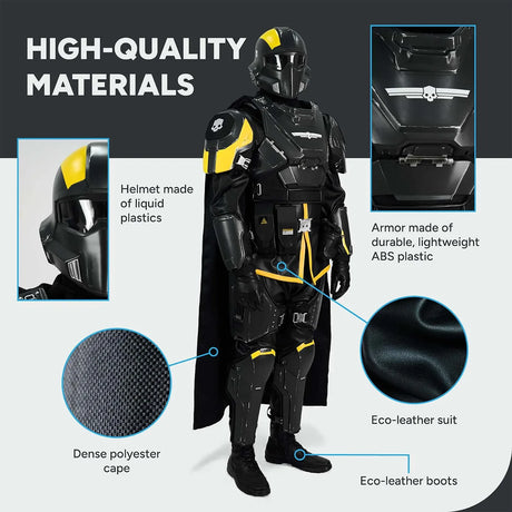 Helldivers B-01 Cosplay Costume - Right Line