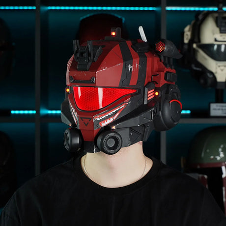 Titanfall 2 Pulse Blade Pilot Helmet - Shark Red