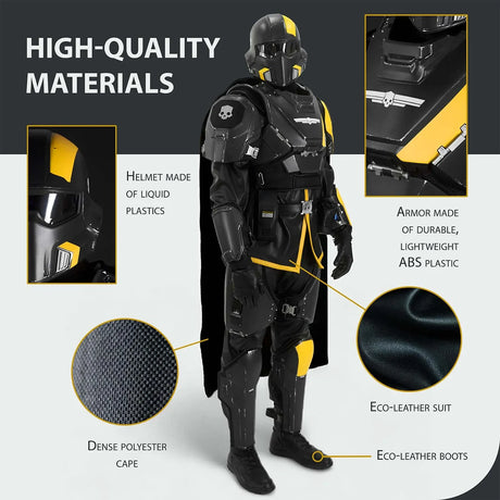 Helldivers B-01 Cosplay Costume - Left Line