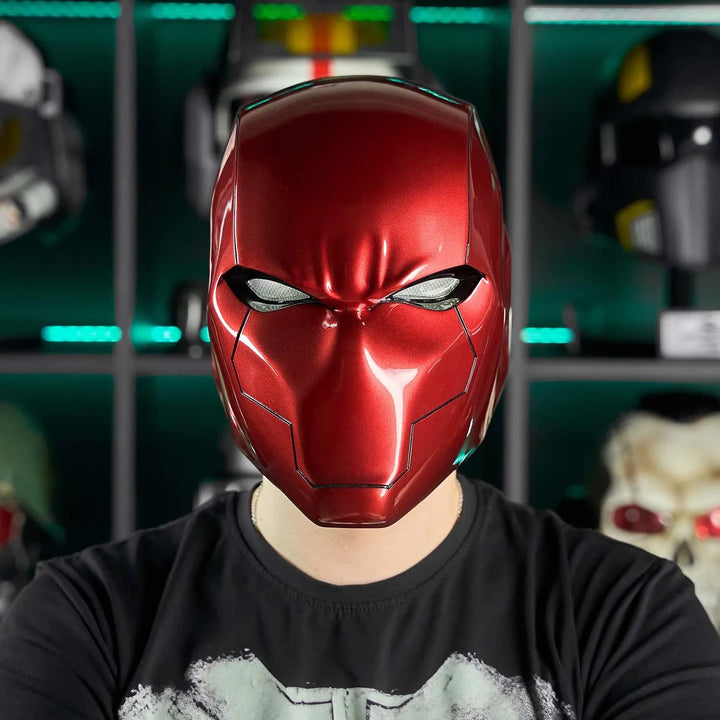 Red Hood Helmet with LED lights
