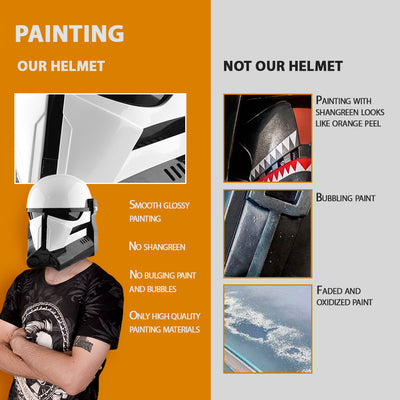 Beskar Stormtrooper Helmet / Cosplay Helmet / Mandalorian 3 Season Helmet Cyber Craft