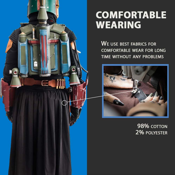 Boba Fett Cosplay Armor From The Book of Boba Fett, Star Wars Series / Star Wars Helmet Cyber Craft