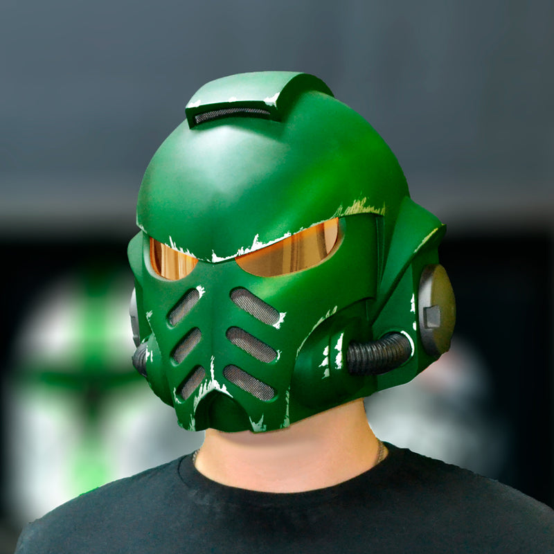 Space Marine Salamanders Mk X Helmet from Warhammer 40k