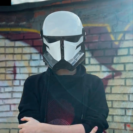 Beskar Stormtrooper Helmet / Cosplay Helmet / Mandalorian 3 Season Helmet Cyber Craft