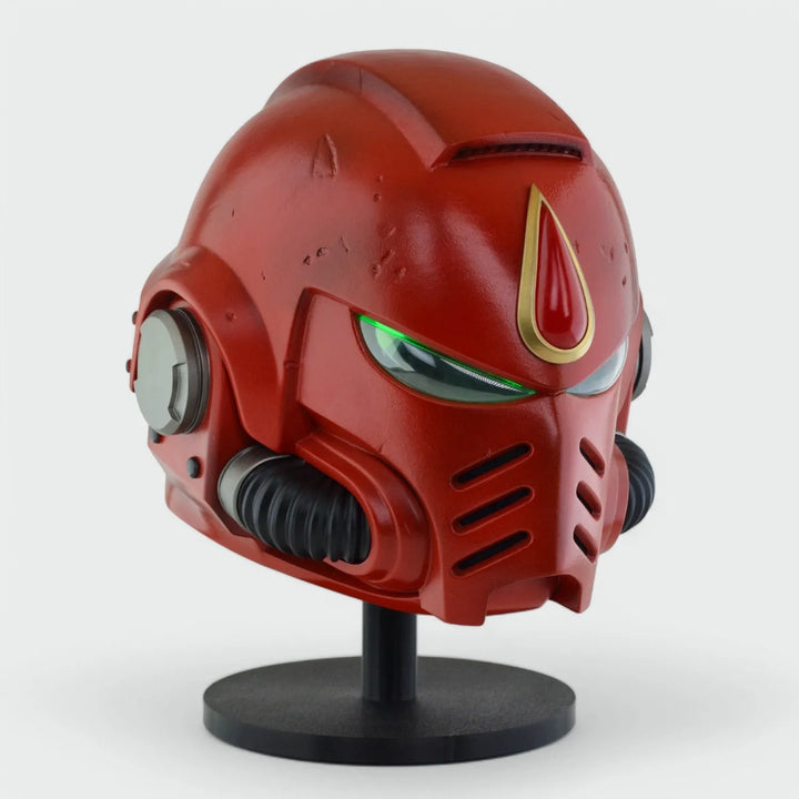 Space Marine Blood Angels Tactical Mk X Helmet with Red Drop