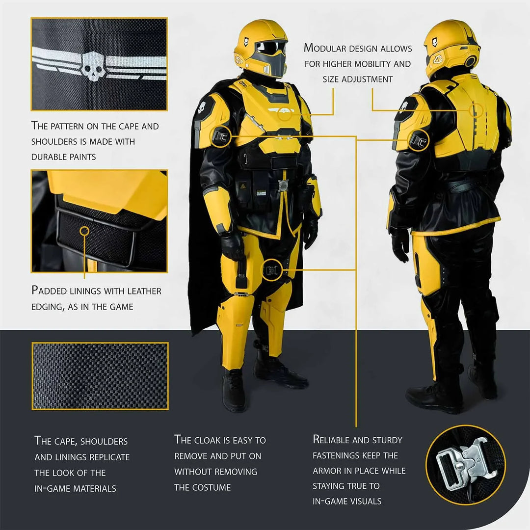 Helldivers Armor TR-40 Gold Eagle Full Set