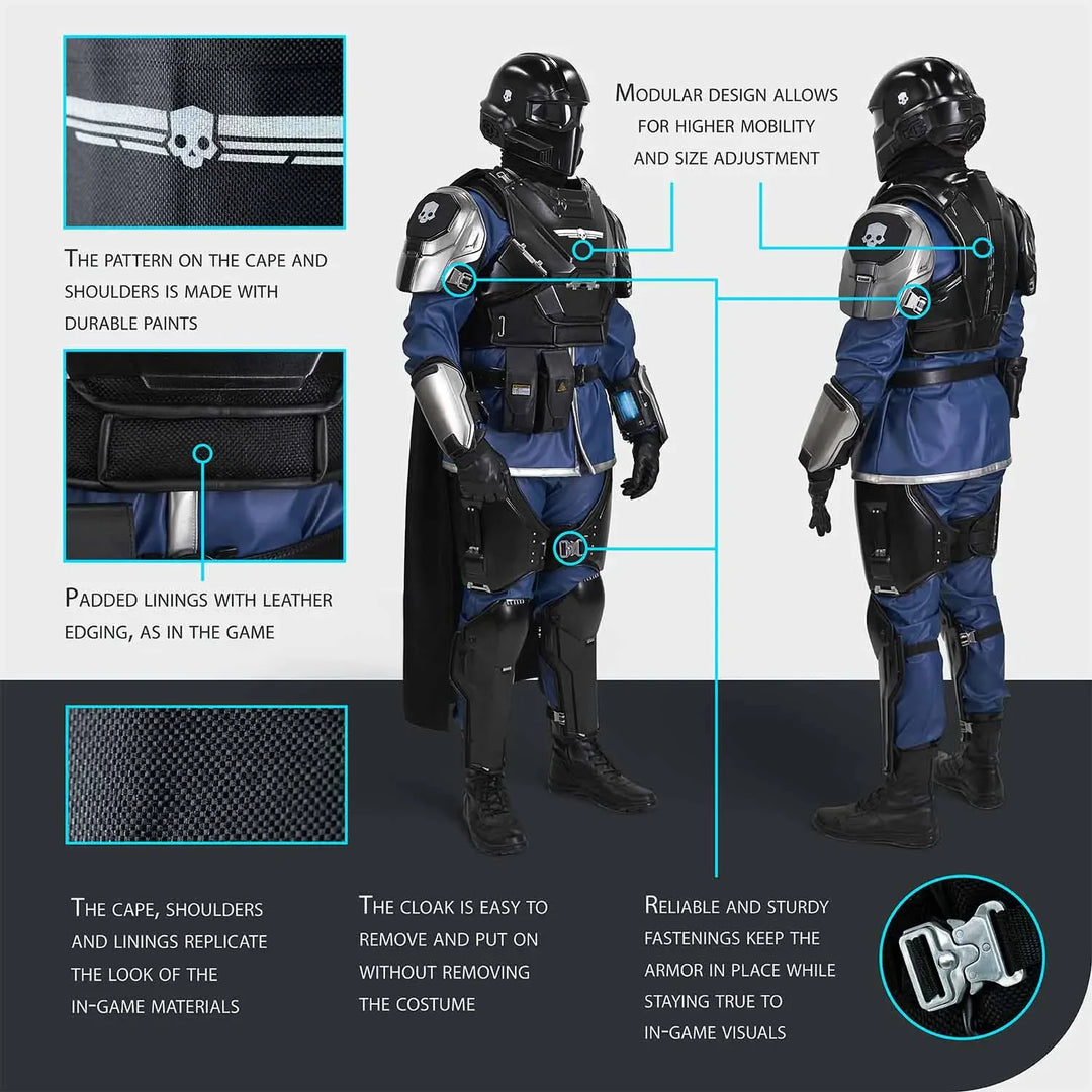 Helldivers 2 B-22 Model Citizen Costume