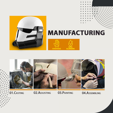 Beskar Stormtrooper Helmet / Cosplay Helmet / Mandalorian 3 Season Helmet Cyber Craft