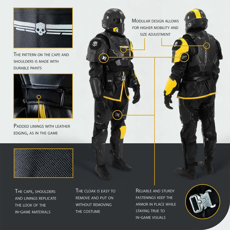 Helldivers B-01 Cosplay Costume - Left Line