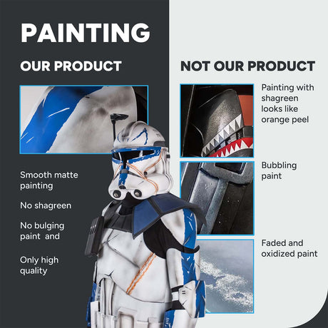 Captain Rex Realistic Clone Trooper Cosplay Armor Costume