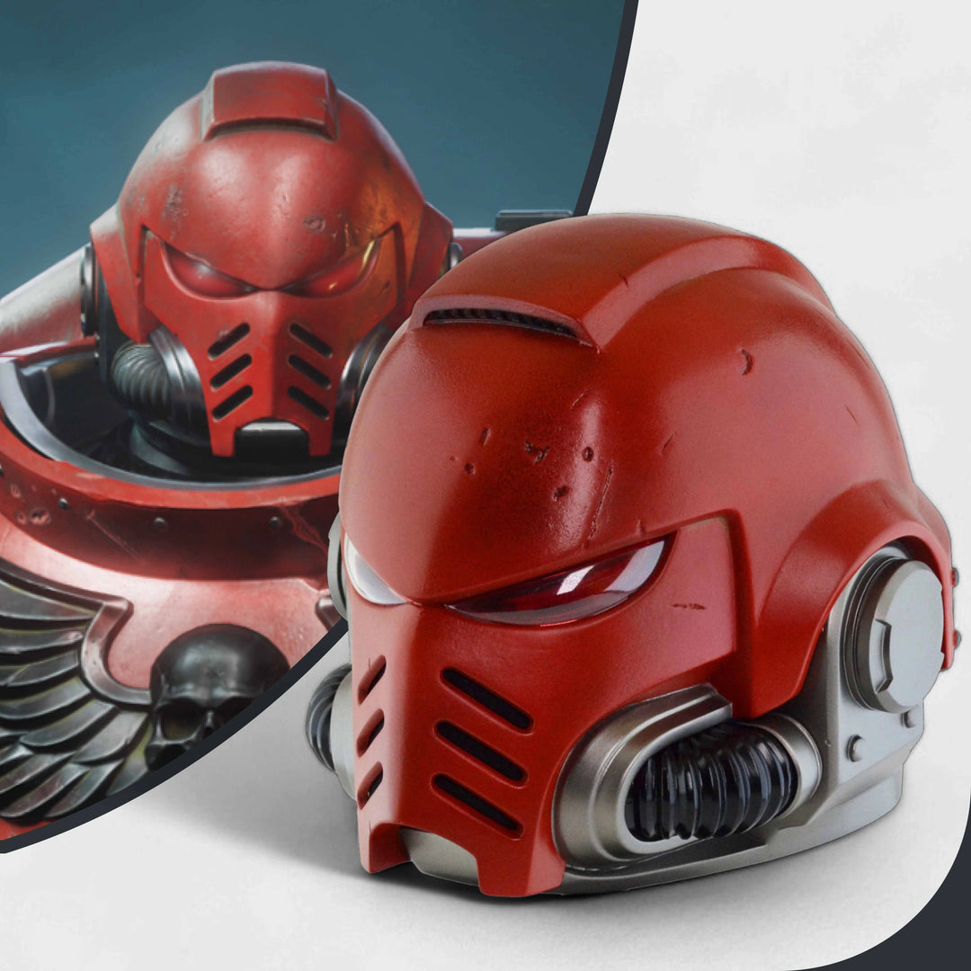 Space Marine Blood Angels Mk X Tactical Helmet