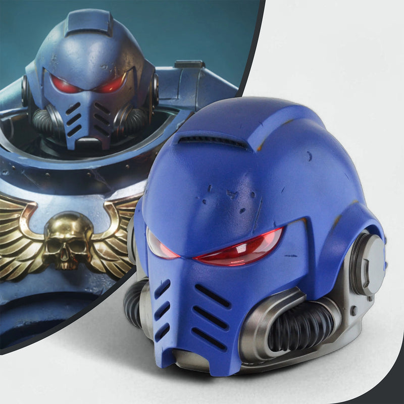 Space Marine Ultramarines Mk X Tactical Helmet