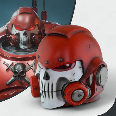 Space Marine Blood Angel Mk X Vanguard Helmet