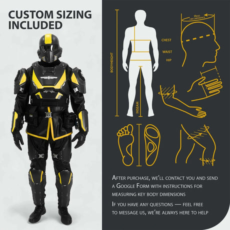 Helldivers B-01 Cosplay Costume - Left Line